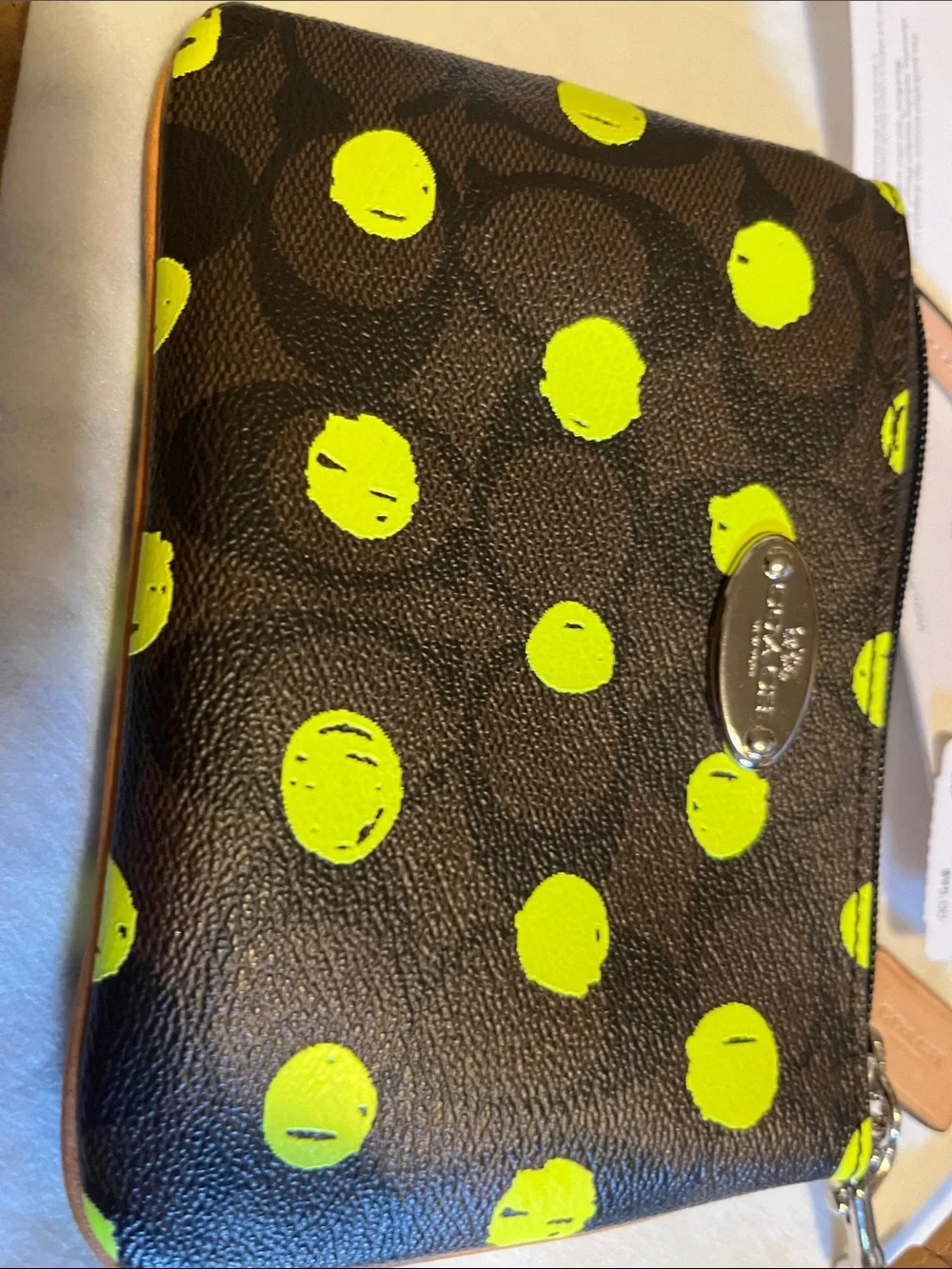 Coach wristlet black